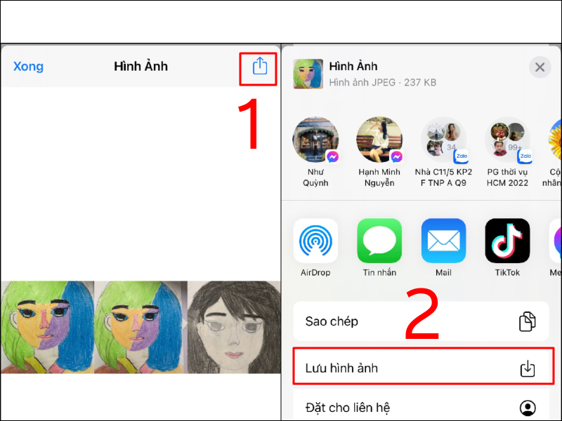 Cách ghép ảnh trên iPhone không cần ứng dụng thứ ba bước 6